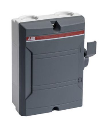 ABB Stotz-Kontakt BW340TPN, switch disconnector in housing 3-pole 40A 400V with dark grey handle, 2CMA142408R1000
