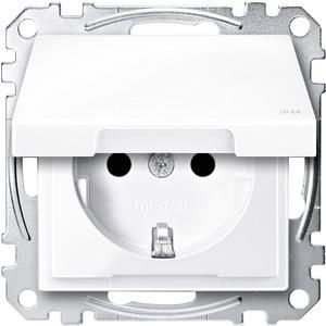 MERTEN MEG2414-0325 SCHUKO socket IP44 active white glossy