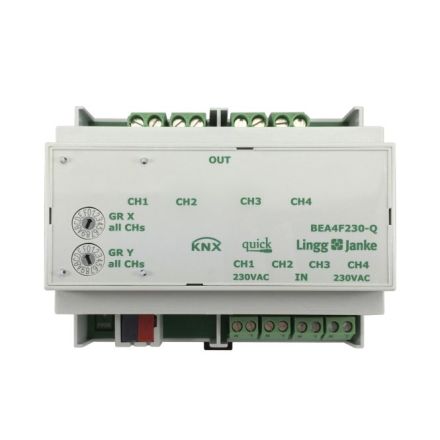 LINGG&JANKE Q79244 KNX switching actuator with binary inputs Quick | 4-way, 230 V