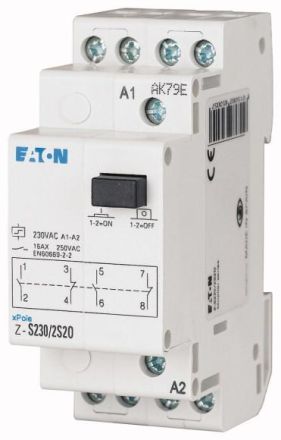Eaton Z-S110/WW impulse switch, 110AC, 2W, 16A, 50Hz, 2TE, 265313