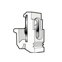 Legrand 036460 Adapter Fixocab for G-profile rail for screws M4