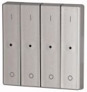 Eaton CWIZ-04/13-LED rocker, 4-way, +lens, I/0, silver, 147611