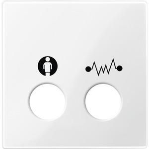 MERTEN 451119 Central plate polar white glossy System M