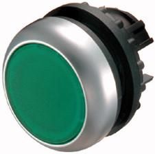 Eaton M22-DG pushbutton, flat, green, momentary, 216596