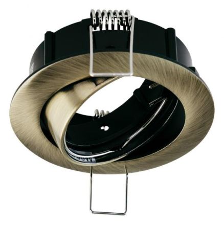 EVN 515422 round black antique brass GX5.3 max.50W 12V recessed ceiling spotlight
