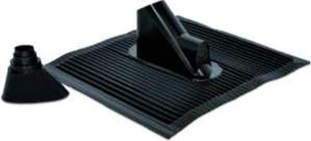 TechniSat ALU roof tile set black with grommet