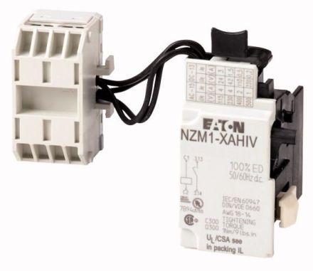 Eaton NZM1-XAHIV110-130AC/DC shunt release, 110-130VAC/DC, +1fS , 259780