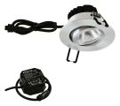 EVN PC650N91440 PR black aluminum IP65 4000K 8.4W 1060lm NG LED recessed ceiling spotlight