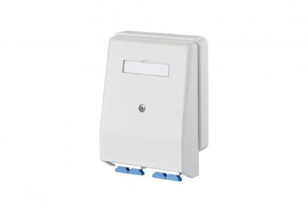 METZ CONNECT OpDAT 4AP 2xSC-Duplex (Ph-Br) surface-mounted data connection box LWL pure white, 150112C202-E