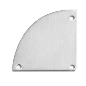 DOTLUX 4026 Aluminium end cap for profile/cover 14Q right/left, incl. screws
