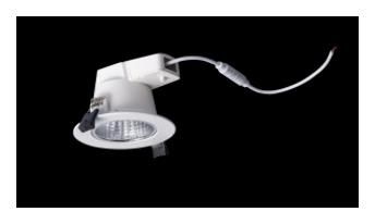 DOTLUX 4567-0FW090 LED downlight CIRCLEugr-dim 5W 3000/4000/5700K COLORselect without driver