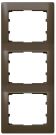 Legrand 771207 frame 3-way vertical Galea dark bronze, (Bronze)
