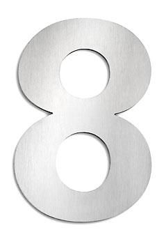 CMD stainless steel house number 8 large G8