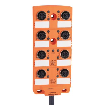 ifm electronic EBC036 8-way M12 5-pin DC PNP halogen-free si central distributor