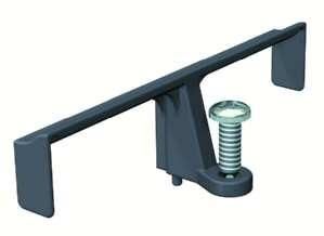 OBO Bettermann KFBR9/9011 black for GESR9 cable guide bracket, 7407568