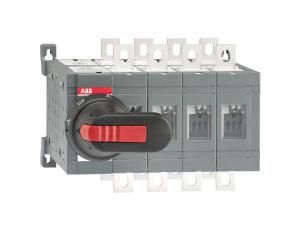 ABB Stotz-Kontakt OT250E04CLP, load changeover switch o. 0 Pos. 4-pole 250A with handle and shaft, 1SCA108605R1001