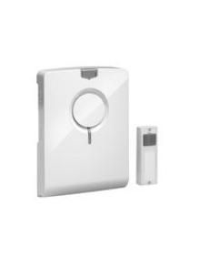 Grothe Echo M white 8-12V AC/DC and battery wireless gong set, 43502