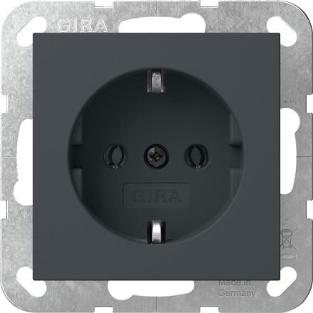 Gira 446628 o.Kr.System 55 anthra socket SCHUKO