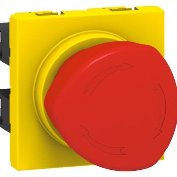 Legrand 076602 Cover MOSAIC emergency stop 1/4 turn. 2mod