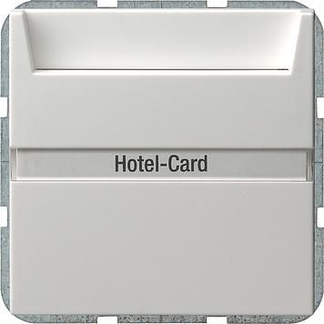 Gira 014003 Hotel card button BSF System 55 pure white
