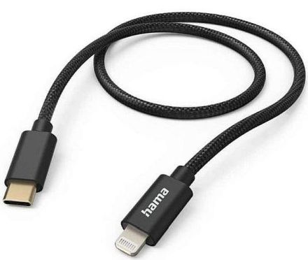 Hama 201546 'Fabric', USB-C - Lightning, 1.5 m USB charging cable