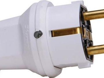 Kopp 179702004 PVC shatterproof 16A 250V arctic white SCHUKO plug