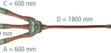 Dehn & Söhne VTCS2XV 3-pole 70qmm earthing/short-circuiting cable