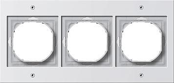 Gira 021366 3-way cover frame Gira TX_44 (WG UP) pure white