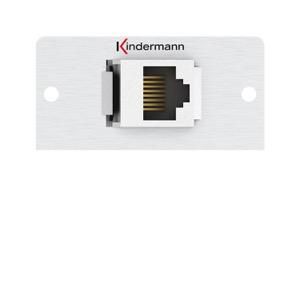 Kindermann 7444000526 Cat.6 RJ45 Gender Changer (BTR) 50x50mm connection panel half panel