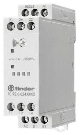 Finder 70.92.0.024.0002 2 changeover contacts 8 A for 24 V AC/DC thermistor relay