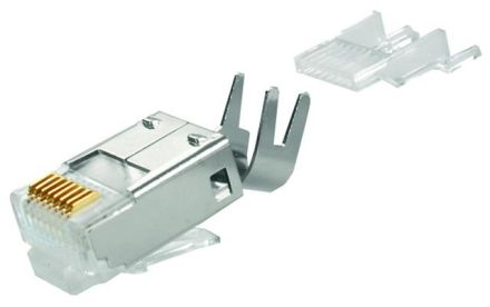 Telegärtner J00026A0165 Cat.6 connector shieldedmP (8 (8) AWG24-27 RJ45 connector