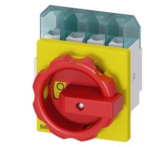 Siemens 3LD2103-1TL53 main/emergency stop switch 4-pole for front mounting