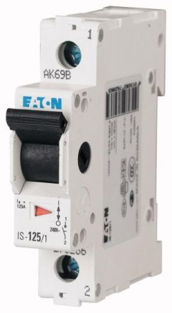 Eaton IS-20/1 main switch, 1p, 240V, 20A , 276258