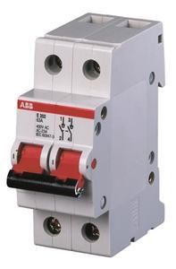 ABB Stotz-Kontakt E202/80G, disconnector 2P, 80A, switch handle gray, 2CDE282001R1080