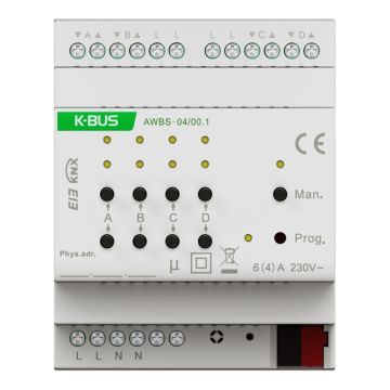 GVS 636830 KNX blind actuator | 4-fold