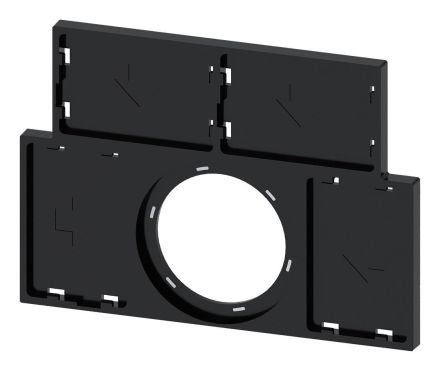 Siemens 3SU1900-0BT10-0AA0 flat black 4 labels 17.5x27mm label holder