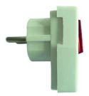 PROTEC.class 05104001 Illu+solid rubber T-Schuko angle plug PTSWSA switchable