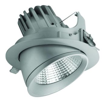 Megaman MT76634 LED recessed ceiling spotlight Carlo DL35° 170silver for MHX 24W without LM