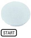 Eaton M22-XD-W-GB1 button plate, flat white, START, 218197