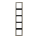 Jung ES2985 frame 5-way, vertical and horizontal mounting, LS 990, stainless steel Jung ES2985 frame 5-way, vertical and horizontal mounting, LS 990, stainless steel