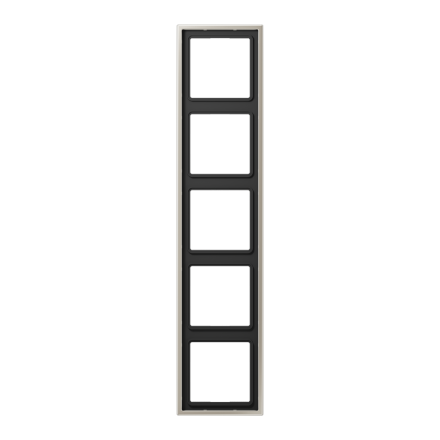 Jung ES2985 frame 5-way, vertical and horizontal mounting, LS 990, stainless steel