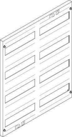 ABN 500x600mm 2FB/4RE open 150mm cover plate (FAO24N)