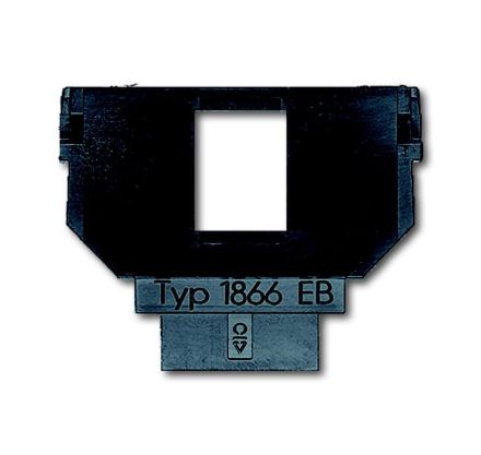 Busch-Jaeger 1866 EB socket, 1 x 6- and 8-pin modular jack, Cat. 3