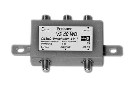 Televes VS40WD switch DiSEqC - waterproof