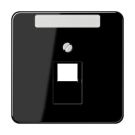 Jung CD569-1NAUASW cover for IAE/UAE connection boxes 1 x 8-pin, with label field, thermoplastic, CD series, black