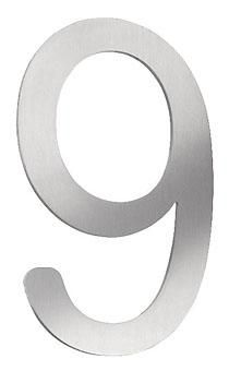 CMD stainless steel house number 9