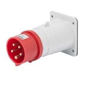 Gewiss GW60219 IEC 400V 32A 6h 4P IP44 panel mount plug