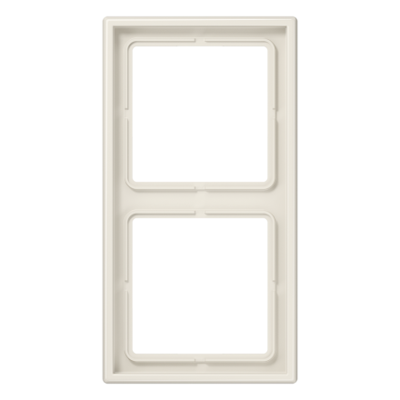 Jung LS982W frame 2-way, vertical and horizontal mounting, Duroplast, LS 990, white