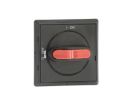 ABB STOTZ-KONTAKT OHBS2PJ, selector handle 0 OFF-1 ON black shaft 6mm IP65 for load break. , 1SCA105231R1001