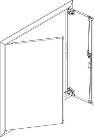 ABN for flush-mounted flat distributor 3x7 rows ESPRO cover frame with solid door (GBRU37T)